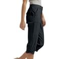 thumbnail image 4 of XAOFW Capri Pants For Women Casual Solid Color Straight Leg Cargo Pants With Button Front For Summer Comfort And Daily Wear Breathable Bottom L, 4 of 7