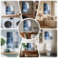 thumbnail image 6 of Ships Next Day Canvas Wall Art 8"x10", Navy Blue Grey Wood Framed Canvas Print Painting, Modern Ombre Oil Painted Abstract Art Ready to Hang Small Picture Wall Decor for Home Bathroom Nursery Office, 6 of 9