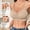 Beige, variant on Womens Wireless Bras No Underwire Seamless Supportive Comfortable V Mesh Bra Push Up Everyday Bralette T Shirt Bra Plus Size Gray,XXXXL