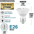 TRAHOOPar16 LED Light Bulbs 40 Watt Equivalent Color Changing E26