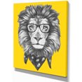 thumbnail image 2 of Lion avec Lunettes et Foulard - Impression sur Toile Animal, 2 of 3