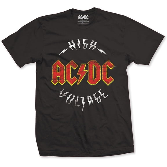 AC/DC Men's High Voltage T-shirt Large Black