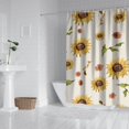 thumbnail image 2 of Waterproof Cute Sunflower Colorful Shower Curtain 72x72 Inch Boho Style Polyester Unique Shower Curtain for Bathroom Hotel Home Decor with 12 Plastic Hooks, 2 of 5