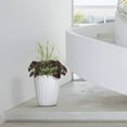 thumbnail image 2 of Crescent Garden Pleat Modern Pleated Indoor and Outdoor Planter 19 in - Caviar Black, 2 of 5
