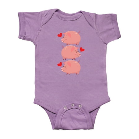 

Inktastic Pig Lover Cute Farm Animals Gift Baby Boy or Baby Girl Bodysuit