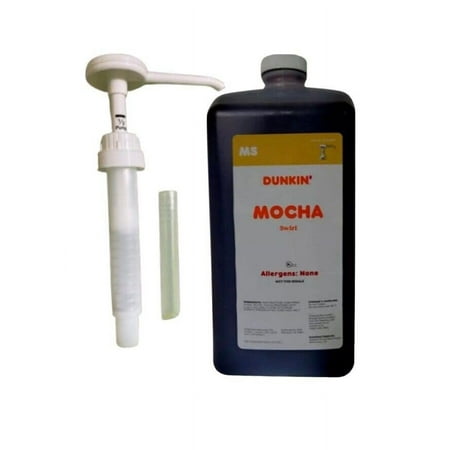 Dunkin Donuts Mocha Sauce-Swirl-Syrup 64 Oz Jug (With Pump)
