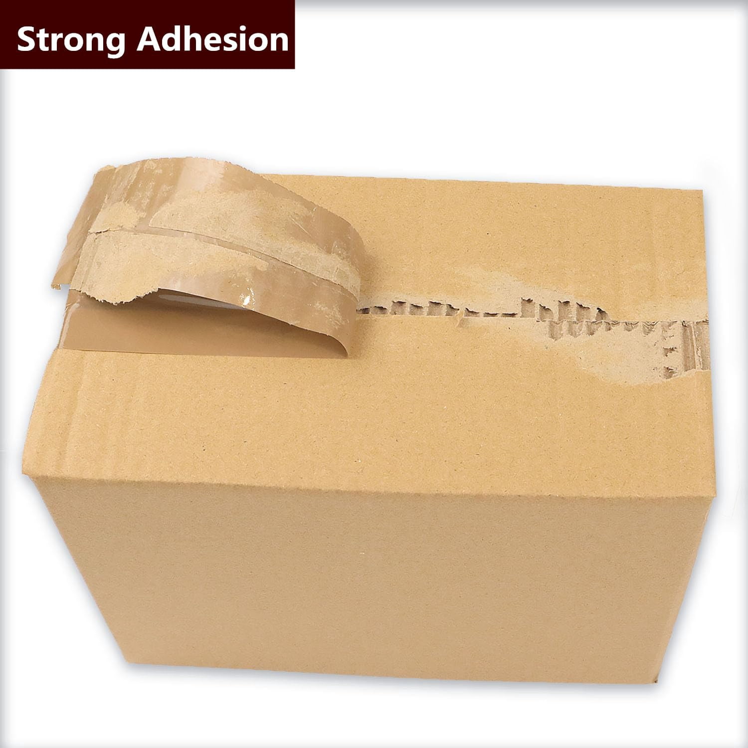 6-Pack Brown Packing Tape with Dispenser -2.7mil x 1.88" x 55Y Heavy Duty Packing Tape for Moving Boxes-Moving Tape Strong Adhesive Packaging Tape