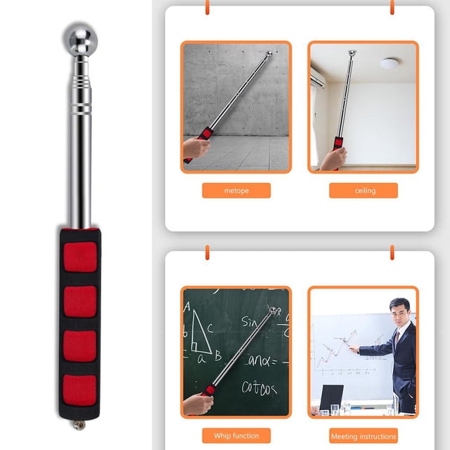 Comprobador de pared telescópico Martillo Azulejo Comprobador de tambor vacío de sonido hueco (115 cm) Likrtyny Piezas de repuesto para herramientas