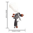 thumbnail image 3 of Pistola de aire de aire basada en agua 250 ml de cochinillo pistola neumática de aerografía 1 mm/1.2 mm boquilla profesional arma de esterilización HVLP para reparación de pintura del automóvil, 3 of 9