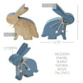 thumbnail image 3 of VHC Brands Bunny Hop Wooden Enamel Bunny w/Natural Beads 6.75x7, Spring Decorations, Home and Table Decor, Spring and Easter Figurines, 3 of 4