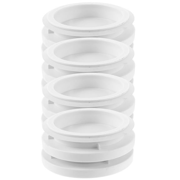 unbranded 4pcs Kitchen Plastic Jar Lids Glass Storage Jar Covers Wide Mouth Canning Jar Lids