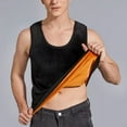 thumbnail image 4 of Men's Fleece Lined Undershirt Tank Top Winter Warm Sleeveless Thick Thermal Vest, 4 of 8
