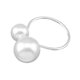 thumbnail image 4 of Hebillas de servilleta Hebillas de toalla de perlas de metal Decoración Anillos de servilleta de mesa de comedor, Plata 12pcs/bolsa sidaley HA004008-02, 4 of 7
