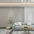 thumbnail image 3 of Parisloft Arched Metal Chain Link Wall Mirror, Farmhouse Rustic Metal Wall Mirror for Bedroom, Bathroom, Livingroom, Entry, Distressed White and Gold, 23.375 x 31.625 Inch, 3 of 8