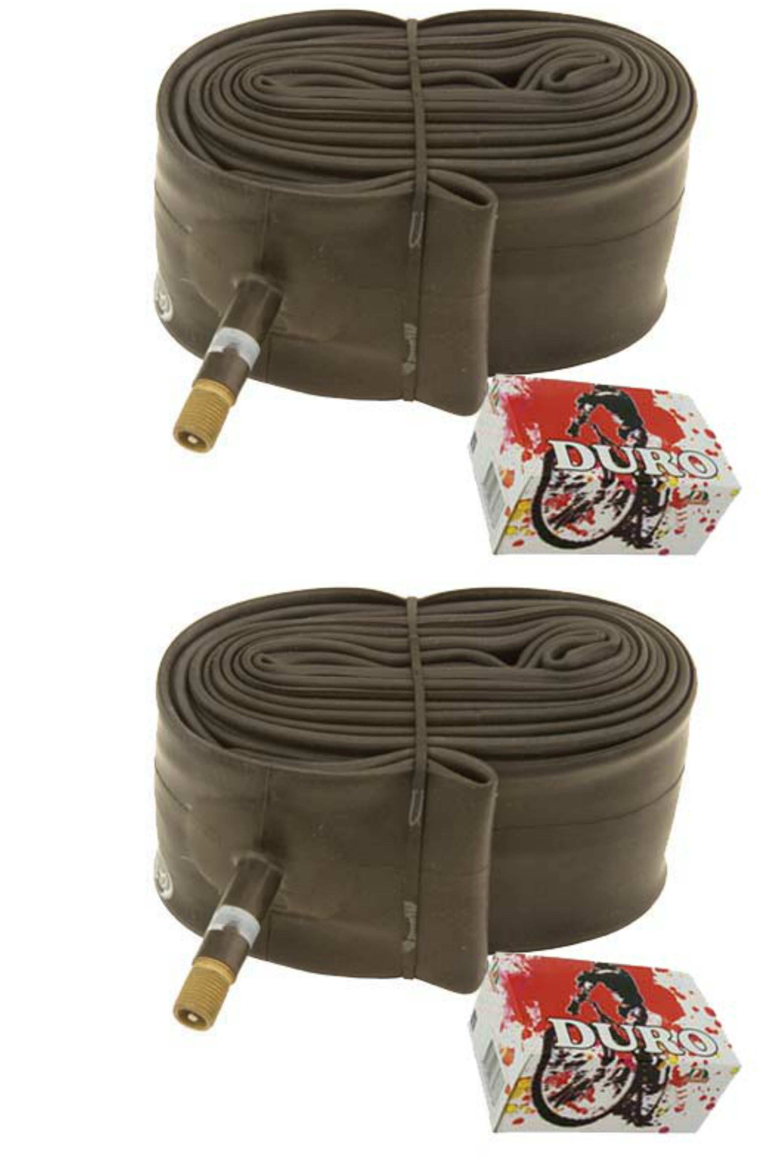 2 Duro Tubes 24" x 2.05"/2.125" 27mm Standard American Valve. Set of