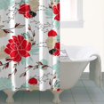 thumbnail image 5 of Waterproof Pioneer Shower Curtain 36x72 Inch Polyester Unique Colorful Floral Shower Curtain for Bathroom Hotel Home Decor with 7 Plastic Hooks, 5 of 5