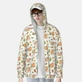 thumbnail image 3 of Fotbe Squirrel And Mushroom Men's Women's UPF 50+ Sun Protection Jacket Hooded Cooling Shirt with Pockets Hiking Outdoor Performance-XX-Large, 3 of 8