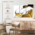 thumbnail image 4 of Elephant Stock White Wine Splash Wall Art - Horizontal Multi Panel Canvas - Dining Room Wall Decor - Food And Drink Multi Panel - White And Yellow Decor - 23" x 14", 4 of 4
