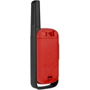 Motorola Solutions T110 Two-Way Radio Red W/Black Alkaline Two-Pack