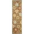 thumbnail image 5 of SAFAVIEH Blossom Linnaea Floral Flowers Wool Area Rug, Camel/Multi, 6' x 6' Square, 5 of 10