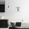 thumbnail image 3 of Stupell Industries Bubble Bathtub Moose Animals & Insects Painting White Framed Art Print Wall Art, 11 x 14, 3 of 9