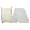 thumbnail image 1 of Reliant Ribbon 25621-389-40K 20.5 in. 50 Yards Chiffon Mono Sheer Ribbon, Antique White, 1 of 1