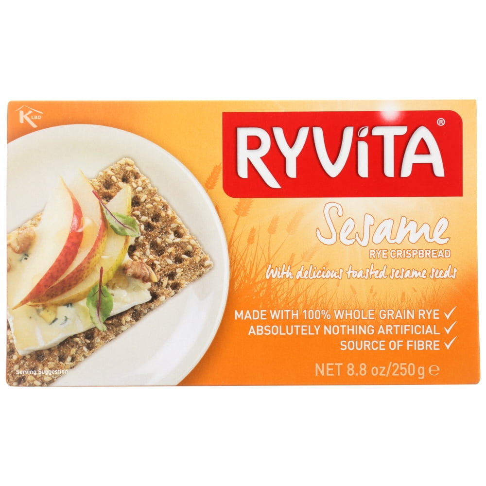 Ryvita Crisp Bread Crispbread Sesame Rye , 8.8 Oz