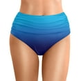 thumbnail image 1 of Bathing Suit Bottoms for Women High Waisted Tummy Control Bikini Bottom Ruched Full Coverage Swimsuit Bottom, 1 of 4