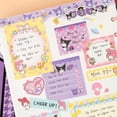 thumbnail image 3 of New Kawaii Cute Sanrio Hellokitty Cinnamoroll Combination Note Book Sticky Note Daily Notebook Cartoon Anime Gift Toys for Girls, 3 of 6