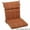Vanya Paprika, variant on 22-inch by 45-inch Spun Polyester Outdoor Squared Seat/Back Chair Cushion-Color:Vanya Paprika