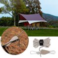thumbnail image 4 of Toldo para tienda de campaña, cuerda de viento, tensor de polea de cuerda de Paracord ajustable (marrón) Likrtyny Para Estrenar, 4 of 7
