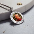 thumbnail image 3 of Picturesongold.Com Pope Saint John Paul II Religious Medal Color Female Adult-2/3 in Sterling Silver, 3 of 7