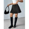 thumbnail image 6 of Pleated Skirts for Women High Waisted Tennis Skirt Athletic Skorts with Pockets Shorts Workout Golf Skort Black Thin Belt M, 6 of 7