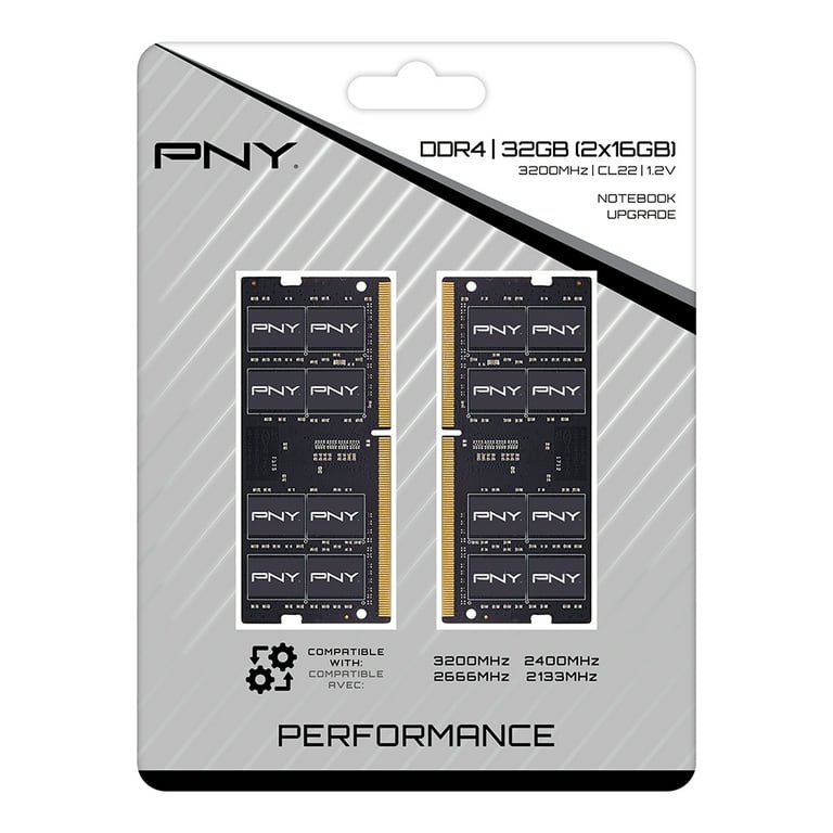 PNY 32GB (2x16GB) Performance DDR4 3200MHz Notebook Memory Kit