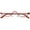 1x Red, variant on KOOSUFA Half Metal Moon Reading Glasses +1.75 Spring Hinge Half Frame Readers Eyeglasses Eyewear Red