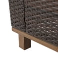 thumbnail image 5 of Grady Outdoor Aluminum Wicker Club Chairs with Weather Resistant Cushions, Set of 2, Mixed Brown, 5 of 6