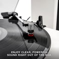 thumbnail image 3 of Tocadiscos Victrola Montauk Nogal Vinilo Estilo Rústico con Bluetooth y Salida RCA, 3 of 9