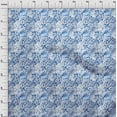 thumbnail image 3 of oneOone Polyester Spandex Medium Blue Fabric Animal Skin Diy Clothing Quilting Fabric Print Fabric By Yard 56 Inch Wide-41B, 3 of 4