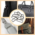 thumbnail image 7 of 8pcs Metal Flat Rectangle Ring, 39mm(1-1/2inch) Metal Rectangular Buckle Rings Square Strap Webbing Loop for Bag Belt Purse DIY Craft, Gun Black, 7 of 7
