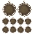 thumbnail image 1 of EXHUMKY 10Ud Bandejas Para Colgantes Redondas De Metal Con Base Para, 1 of 7