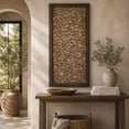 thumbnail image 3 of DecMode Traditional Wood Carved Vine Scroll Design with Brown Finish, 24"W x 51"H, 3 of 15