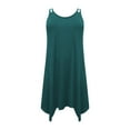 thumbnail image 6 of UPPADA Plus Size Summer Dress for Women Soft Spaghetti Strap Sleeveless Sundress Summer Midi Dress Hawaiian Bohemian Beach Cover up Dress Solid Casual Dress Mint Green,XXXXXL, 6 of 7
