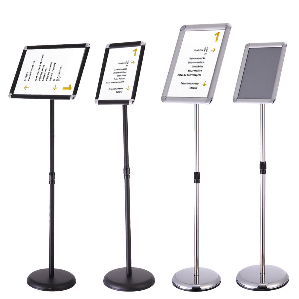 Zimtown A3 A4 Adjustable Pedestal Sign Holder Floor Stand with