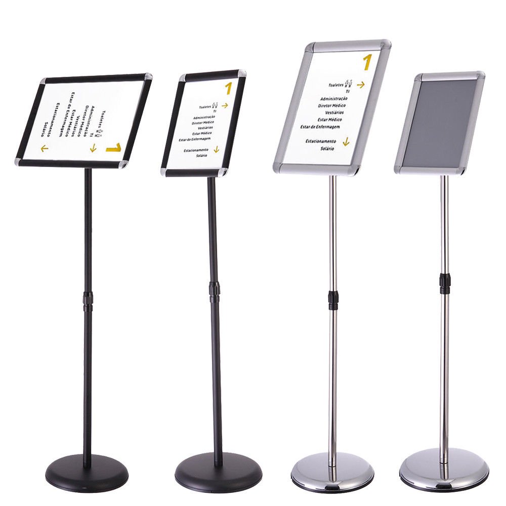 Zimtown A3 A4 Adjustable Pedestal Sign Holder Floor Stand with