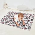 thumbnail image 2 of White Floral Skull Pattern Blanket,Comfortable Soft Flannel Throw Blanket,All Season,Warm Lightweight Blankets for Sofa Bed Couch Living Room Chair,30"x40", 2 of 4