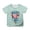 Mint Green, variant on Graphic Tees for Girls: Short Sleeve Crewneck Tops 5-14 Years Comfortable & Casual for Everyday Wear & Summer Parties