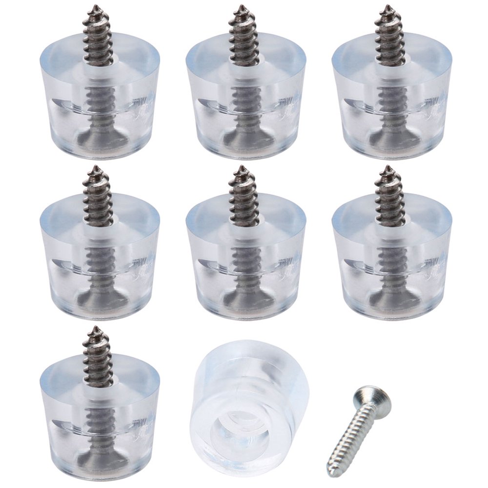 8pcs Tapered Rubber Feet with Screws Non Slip Leg Pad for Desk