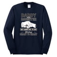 thumbnail image 2 of Wild Bobby,Daddy and Daughter Always Heart to Heart Daddys Girl Father Gift, Father's Day, Men Long Sleeve Shirt, Navy, Medium, 2 of 3