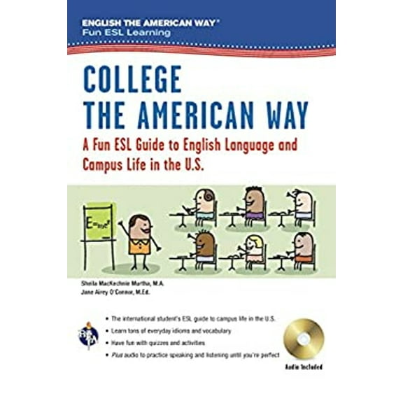 Pre-Owned English as a Second Language Series: English the American Way: A Fun ESL Guide for College Students (Book + Audio) (Paperback)