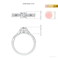 thumbnail image 5 of ANGARA Natural 0.7 Ct. Diamond Classic Engagement Ring in 14K White Gold for Women (Ring Size: 12), 5 of 10